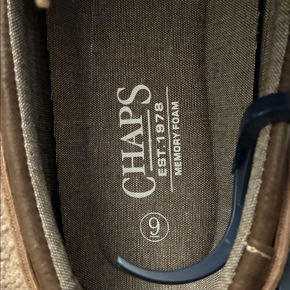 Chaps Faux Leather Benny Boat Shoes - Men’s Size 9